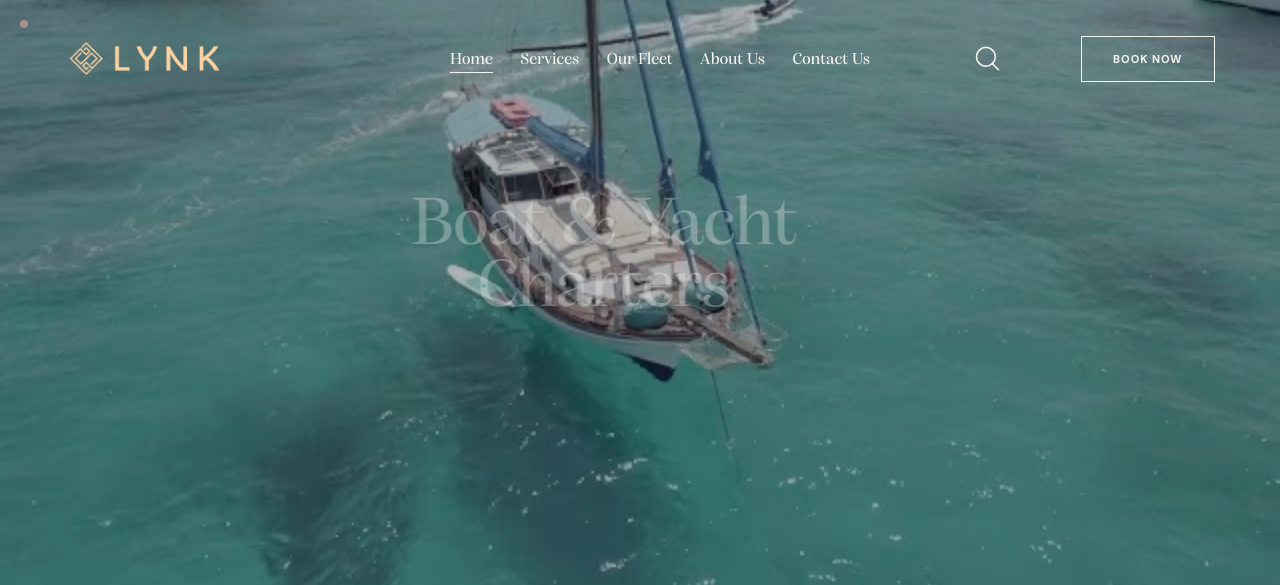 Lynk Charters homepage